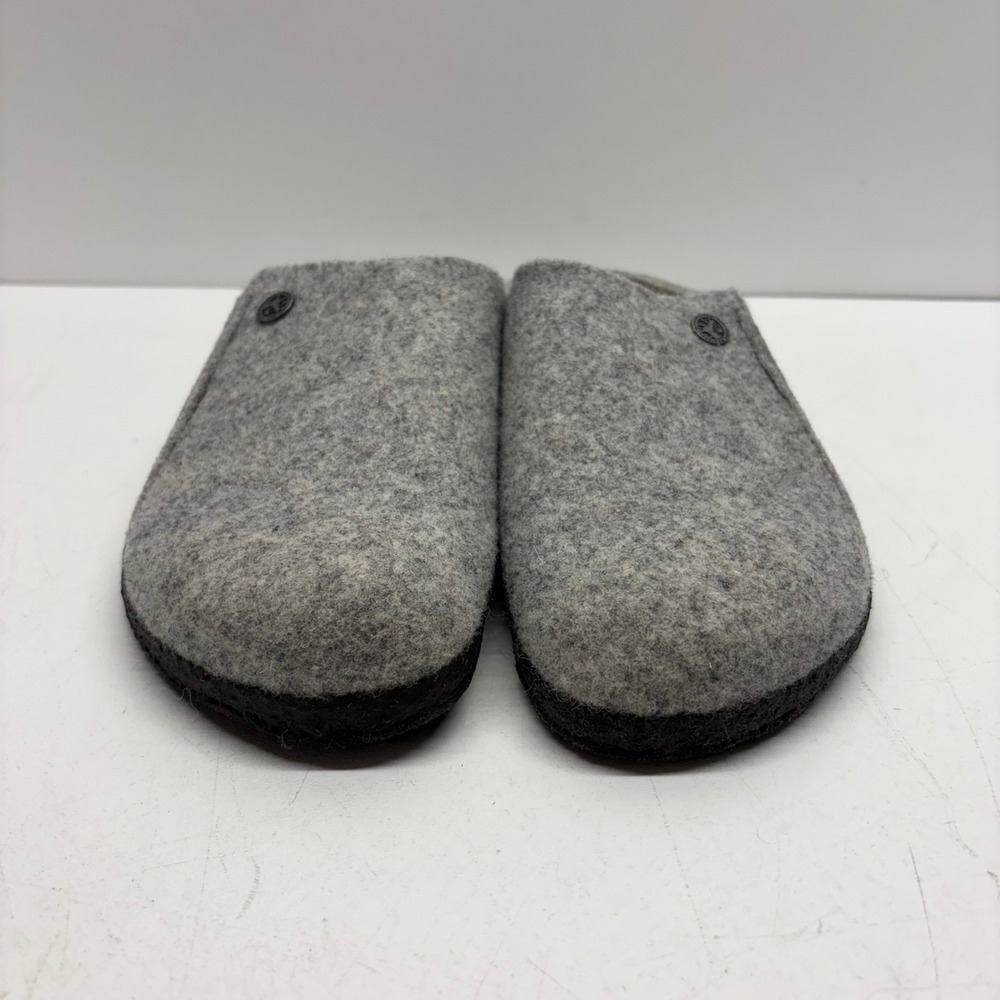Birkenstock Clogs Women 9 Gray Wool Zermatt Shearling Lined Slipper Comfort Shoe - Picture 4 of 11